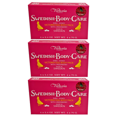 Victoria SWEDEN 越橘蛋白面膜皂 70g 4入 身體護理 乳木果油蜂蜜, 280g, 3盒