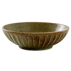 Minorutouki TETOTE系列 淺缽 日本 淺燒 15.5cm 陶瓷 430ml, 抹茶綠, 1個
