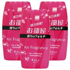 KOKUBO 小久保 長效型室內浴廁除臭去味 空氣芳香劑 玫瑰香味 (200ml/罐), 3瓶