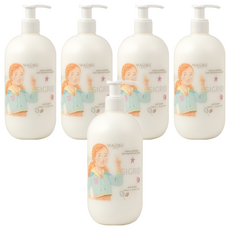 MAÜBE 沐貝 乳木果油身體乳, 西班牙進口, 滋養呵護肌膚, 親膚保濕鎖水, 不含酒精, 兒童/青少年適用, 500ml, 5罐