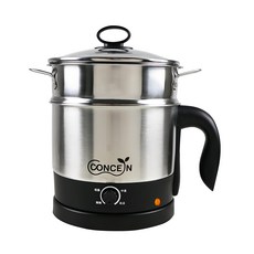 CONCERN 康生健康科技 美食達人 不鏽鋼快煮美食鍋+蒸籠, CON-HI002, 1組