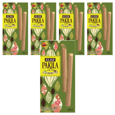 BOURBON 北日本 PAKILA抹茶夾心威化餅棒, 44.4g, 5盒