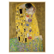 BOLUO GALLERY 菠蘿選畫所 克林姆 吻 AVAR4617D, 木色