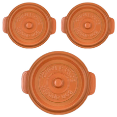 TAKENAKA COCOPOT系列 可微波圓形雙層分隔保鮮盒 530ML-橘色, 3個