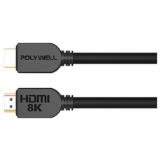 POLYWELL 寶利威爾 HDMI 2.1傳輸線 公對公 PW15-W60-L010, 1m, 1條