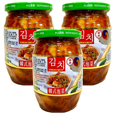 華南食品 韓式泡菜, 採用純正韓國辣椒粉與魚露精心製造, 369g, 3罐