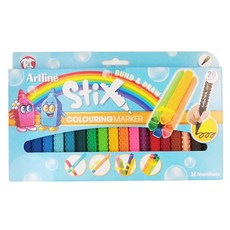 Artline STIX 凍凍粗芯積木色筆套裝, 20色, 可組裝, 1盒