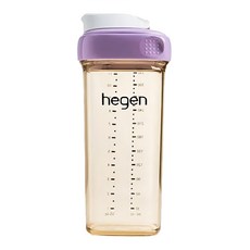 hegen 金色奇蹟PPSU多功能方圓型寬口水瓶 2.0, 330ml, 1個, 漾紫