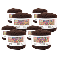 brandyarn Mochila 棉針織線, 巧克力色, 200 公尺, 2入, 8捲