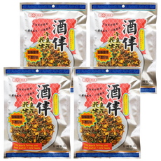 惠香 酒伴小魚干花生, 香辣酥脆, 下酒好料, 內含幸運籤, 90g, 4包