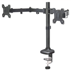 Ermutek 二木科技 強化升級版桌上型快拆懸臂式13-27吋雙電腦螢幕支架 低碳鋼材質 尺寸44x20x9cm, DM-024, 1個