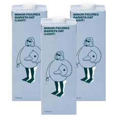 MINOR FIGURES 小人物 低脂燕麥奶 咖啡師, 1L, 3瓶