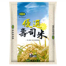 中興米 優選壽司米, 1個, 2kg, 二等米
