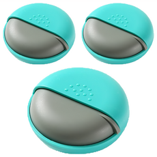 iSFun 旋轉圓型 推拉單格收納藥盒顏色隨機, 3個