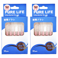 PuRE LiFE 寶淨 纖柔護齒牙間刷 粉紅色 (0.8-0.9mm) V-03, 10支, 2包