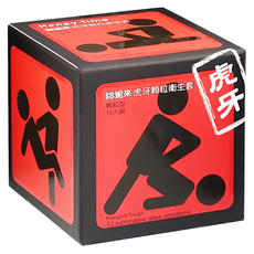 Honey Time 哈妮來 虎牙顆粒型衛生套, 12入, 1盒