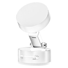 兩用超強力真空吸盤磁吸手機支架, 白色, 1個