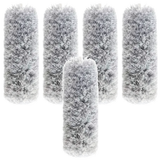伸縮除塵撢 加長款替換除毛撢, 5個, 白灰