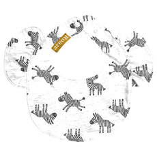 Roaze 柔仕 日系圍兜 純真系列 漫遊斑馬, 100%棉, 防水底層, 造型圍兜, 1件