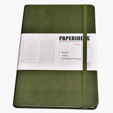 PAPERIDEAS 筆記本 硬皮 索引 頁碼, 叢林綠, 1本