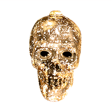 kurumapop 庫樂碼 布置串燈萬聖節, 3米, PVC材質, LED燈, 骷髏頭, 1個