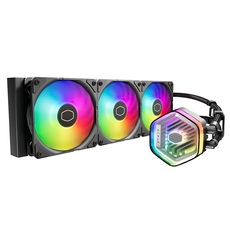 COOLER MASTER 酷碼 MasterLiquid 附ARGB控制器 散熱器, 雙腔體水泵設計，性能優化, 360度全方位冷卻, 提升使用者體驗, 1組
