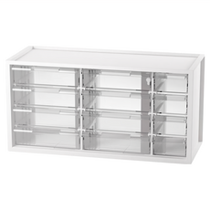 livinbox A9-512 零件箱 小幫手零件分類箱(12抽), 白色, 10層