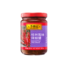 李錦記 桂林風味辣椒醬 濃郁豆醬及麻油香味 不加味精、防腐劑, 368g, 1罐