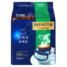 AGF 微奢華咖啡店 奢華吉力馬扎羅濾掛式咖啡, 112g, 1入, 1袋