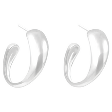 MARIGOLD 美爾朵 逆水之道925純銀耳環 約1.7cm