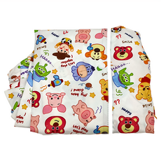 愛北鼻 加厚防水雨衣 親子同款，卡通圖案，塑膠(PVC)材質，試穿身高70-150cm, 小豬蘿蔔, L