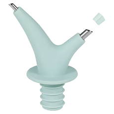 LuigiFerrero Norsk 附蓋雙頭注油嘴, 粉藍色, 1個