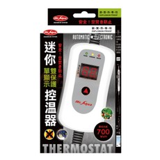 Mr.Aqua 水族先生 迷你單顯示雙保護控溫器 700W 不含石英管, 1個