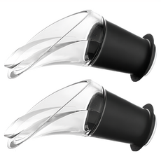 Vacu Vin Crystal 不滴漏注酒器 PC/TPE塑料材質 雙層斷面, 1.5 x 5.5cm, 2個