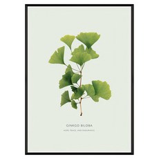 枝繁葉茂 銀杏葉 HOPE PEACE AND ENDURANCE, 黑色