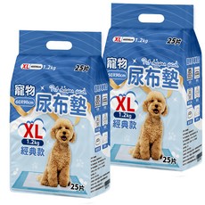 咕沛日常 寵物尿布墊 經典款, XL, 25片, 2包