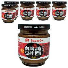 味榮 台灣辣豆拌醬, 味榮源釀醬油, 熟成半年赤味噌調味, 215g, 6罐