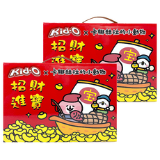 Kid-O 卡娜赫拉的小動物綜合餅乾禮盒680g 送禮推薦, 三明治餅乾 巧克力口味 8個 + 三明治餅乾 草莓風味 8個 + 厚餡夾心餅 奶油風味 7個, 2盒