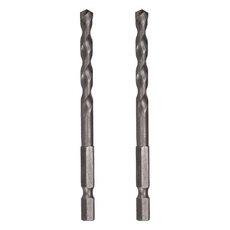 PANRICO 百利世 六角軸超硬水泥鑽頭 5.0 x 85mm 6.35mm 六角柄適用 台灣製造, 2個