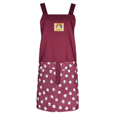 enjoylife 幸運狗四口圍裙, 顏色隨機, 1件