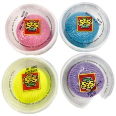 SES 幼兒DIY快樂創意黏土 90gr-00515 閃閃4色, 混和顏色, 90g, 1組