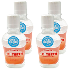 JESTEETH 全璟 齒潔適 清新口氣透明含氟漱口水 蜜桃口味, 500ml, 4瓶
