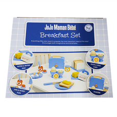 JoJo maman bebe 實木玩具組 角色扮演遊戲 激發想像力 安全無毒材質, 美味早餐 多色, 1盒