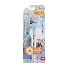 EDISON mama 冰雪奇緣學習筷 左手用 18.5cm 2歲~入園前, 淺藍色, 1雙