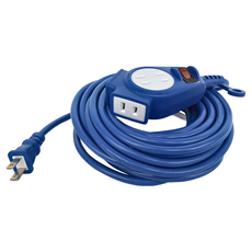 Dr.AV 聖岡科技 1切4插節能動力線 堅固耐摔 防爆耐壓, 10m, 藍色, 1條