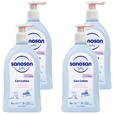 sanosan 珊諾 baby Care Lotion 極潤乳液, 含牛奶蛋白, 4瓶