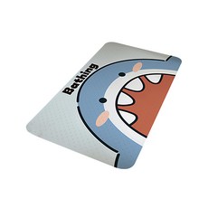 浴室可愛動物吸盤淋浴防滑墊, 70 x 40cm, 鯊寶寶