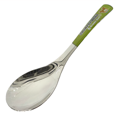 Green Bell 綠貝 鄉村熊 304高溫貼花湯匙 3入組, 16.6 x 4.4cm, 綠色, 1組