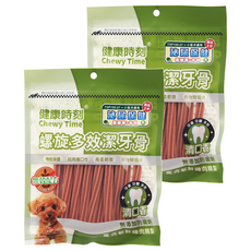 Chewy Time 健康時刻 全犬螺旋無榖潔牙骨, 泌尿保健, 促進骨骼健康, 清新口氣, 120g, 2包