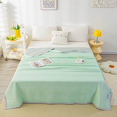 愛北鼻之家 夏日冰絲涼感被, 翠綠色